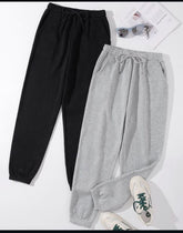 Black and grey trousers